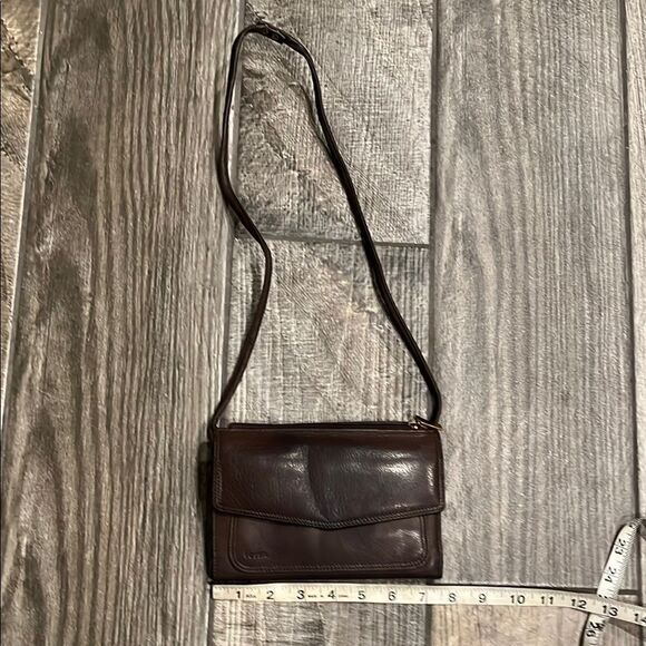 Vintage Fossil Brown Leather Bag/ clutch wallet - Picture 1 of 6